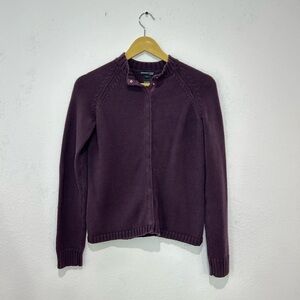 Kenneth Cole Purple Cotton Cardigan